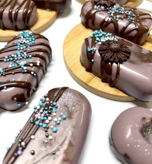Purple & Brown Cakesicles